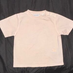 Burberry Kids Beige Short Sleeve Tee